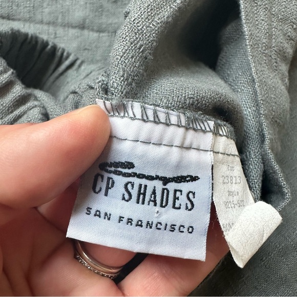 CP Shades Cropped Wendy Pant In Carbon Hemp Linen Womens Medium Gray - Picture 10 of 12